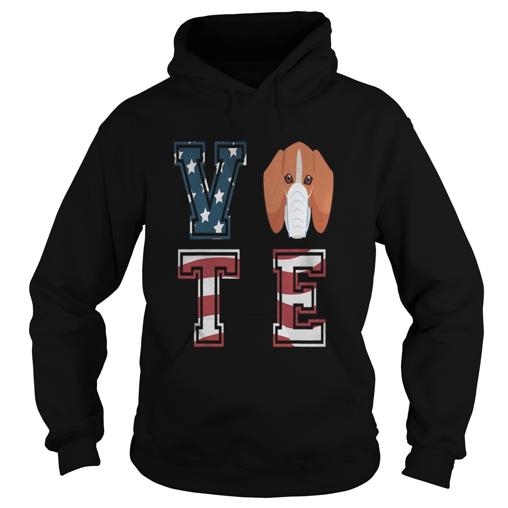 American Flag Vote 2020 Election Beagle Dog  Hoodie