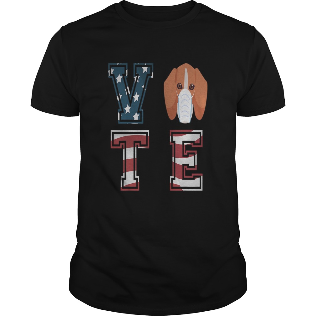 American Flag Vote 2020 Election Beagle Dog  Unisex