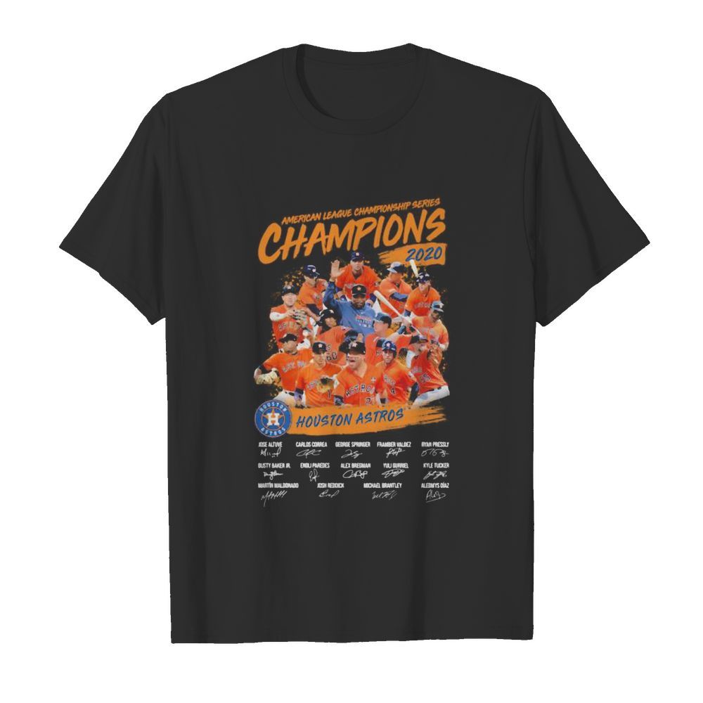 American league championship series champions houston astros signatures shirt