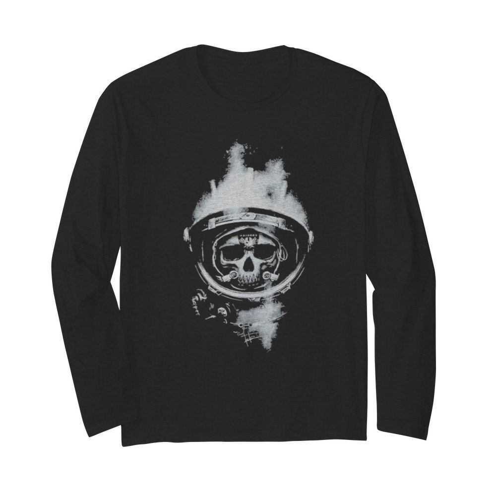 Astronaut skull oklahoma raiders  Long Sleeved T-shirt 