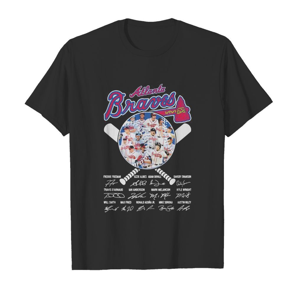 Atlanta braves national league champions 2020 signatures  Classic Men's T-shirt