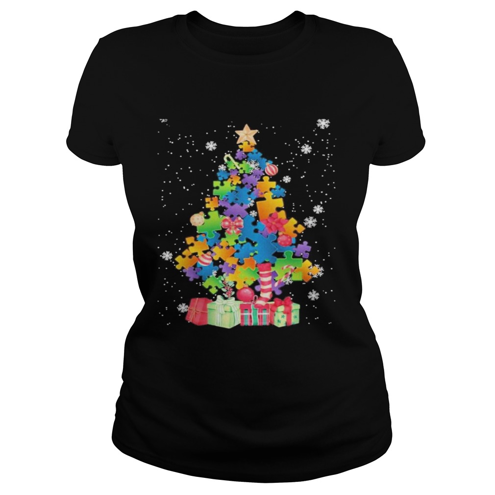 Autism Christmas Tree  Classic Ladies