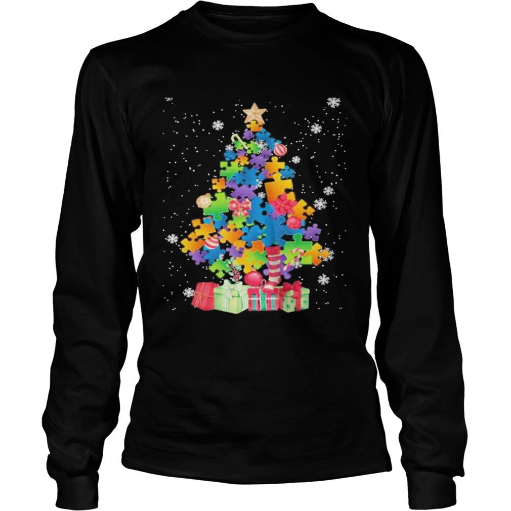 Autism Christmas Tree  Long Sleeve