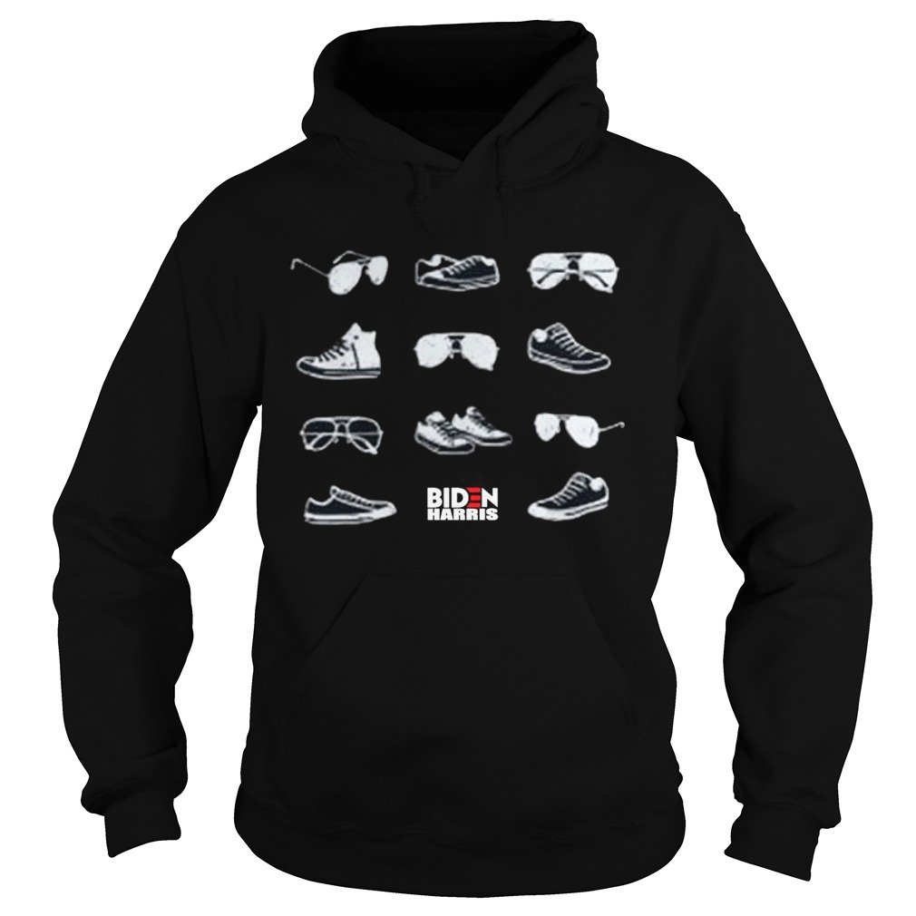 Aviators and Sneakers Navy Biden Harris  Hoodie