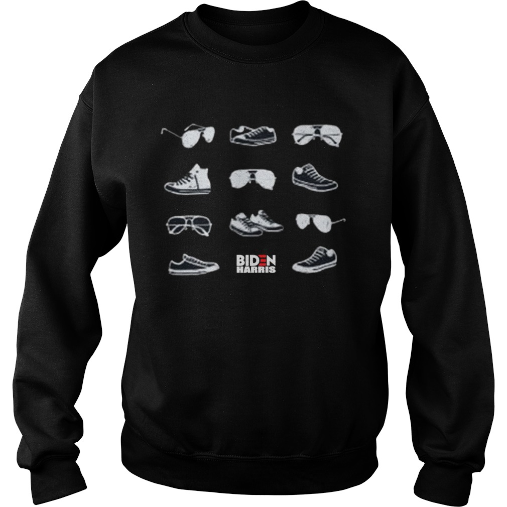 Aviators and Sneakers Navy Biden Harris  Sweatshirt