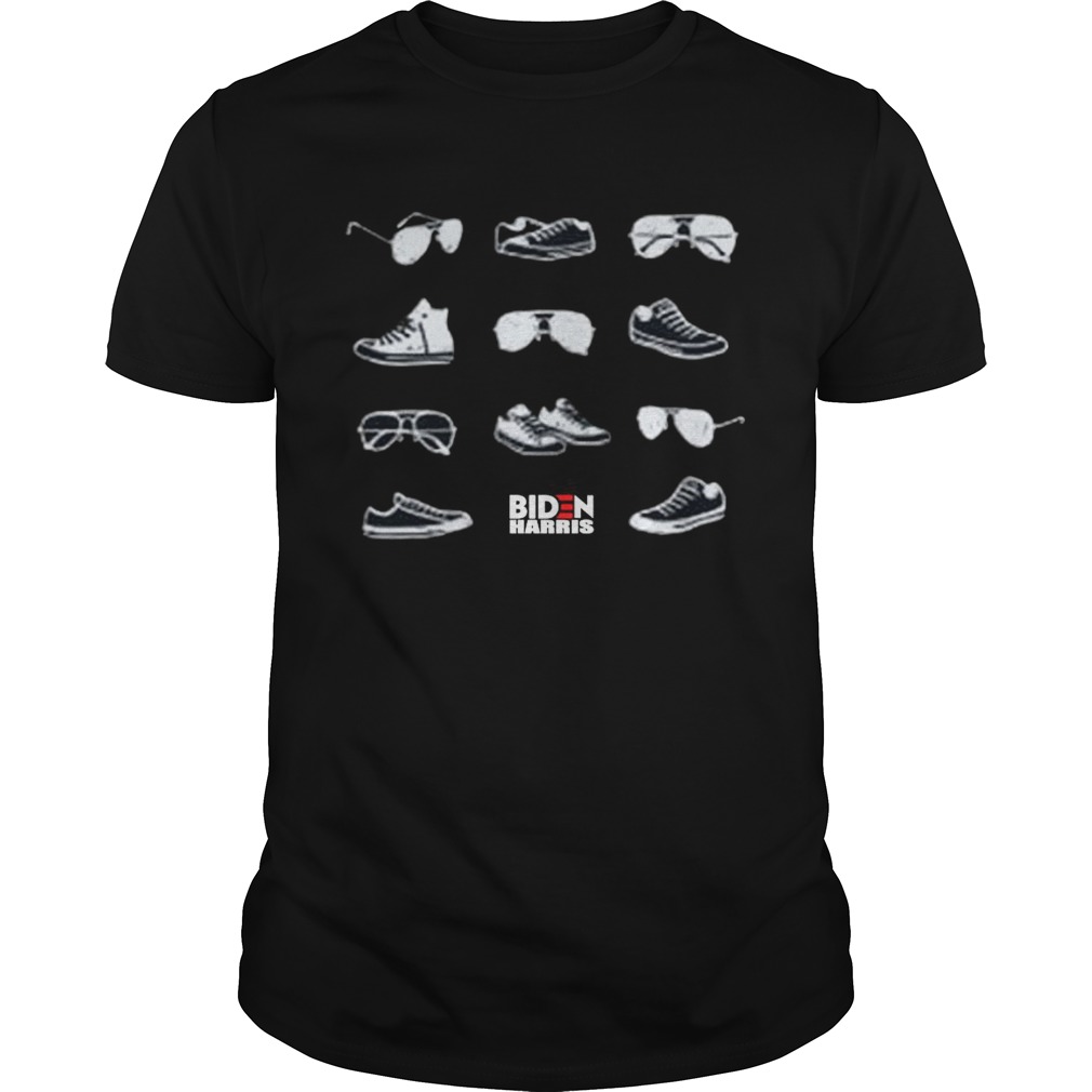 Aviators and Sneakers Navy Biden Harris shirt