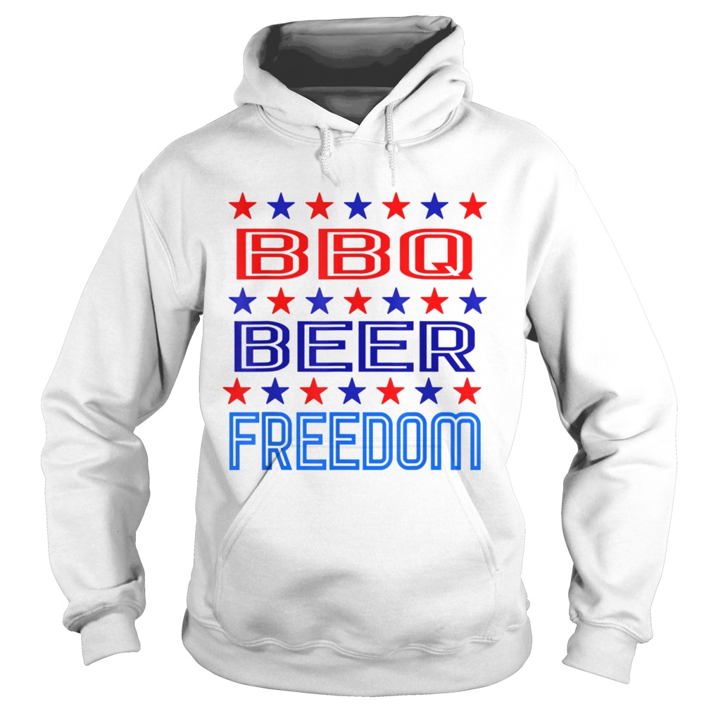 BBQ Beer Freedom USA America 2020 Proud American  Hoodie