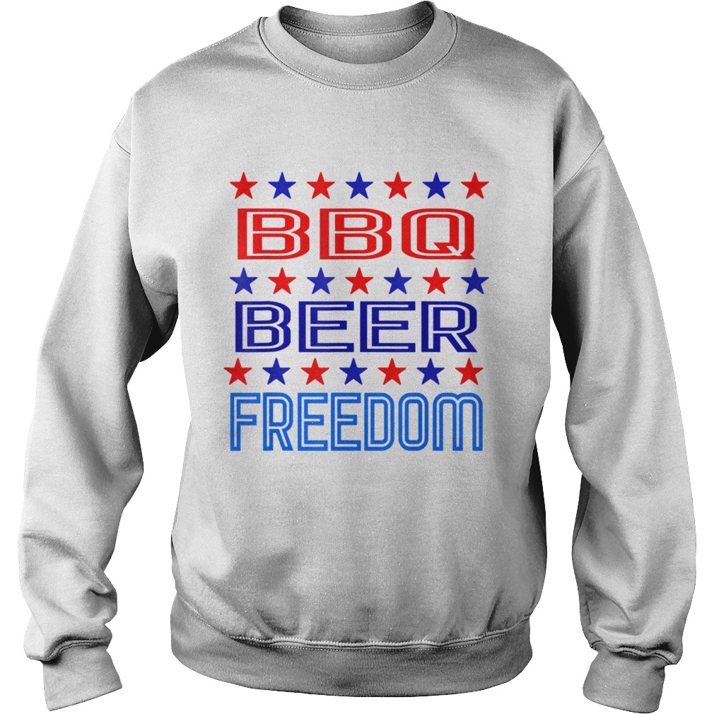 BBQ Beer Freedom USA America 2020 Proud American  Sweatshirt