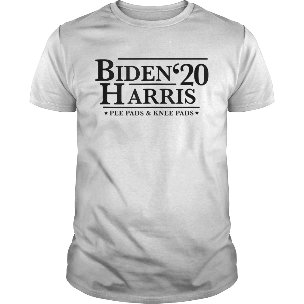 BIDEN HARRIS 2020 PEE PADSKNEE PADS shirt