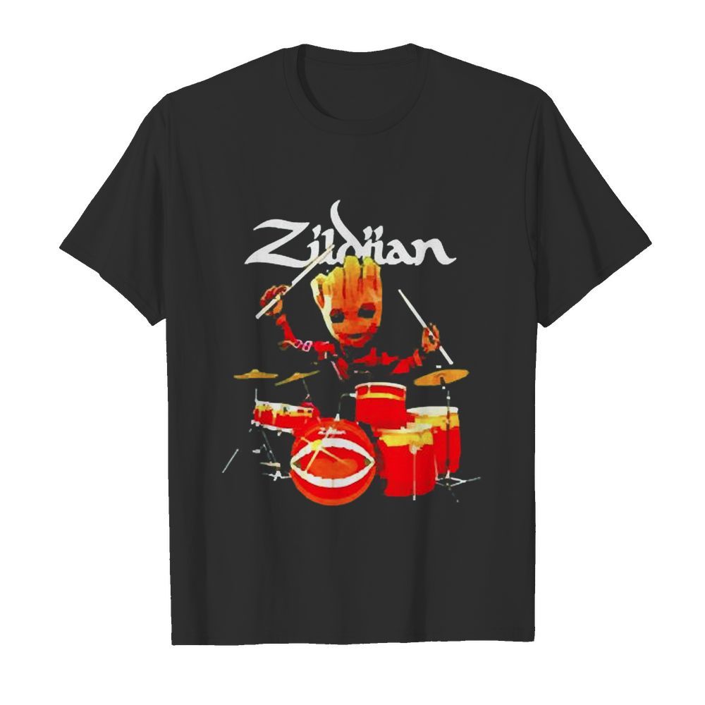 Baby Groot playing drum Avedis Zildjian  Classic Men's T-shirt