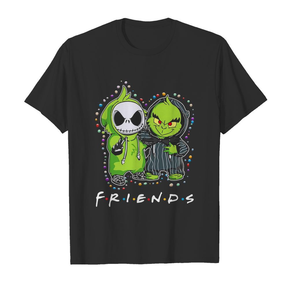 Baby Jack Skeleton And Baby Green Friends Light Christmas shirt