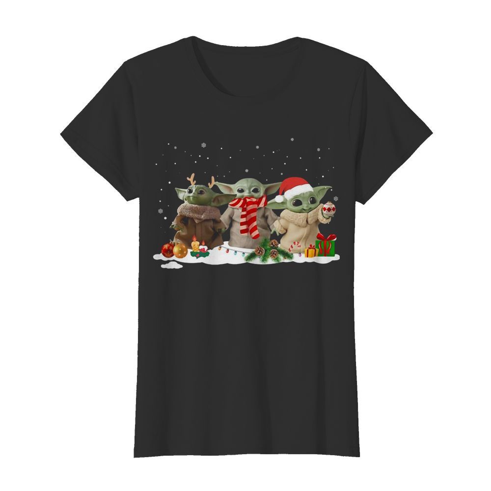 Baby Yoda Christmas  Classic Women's T-shirt