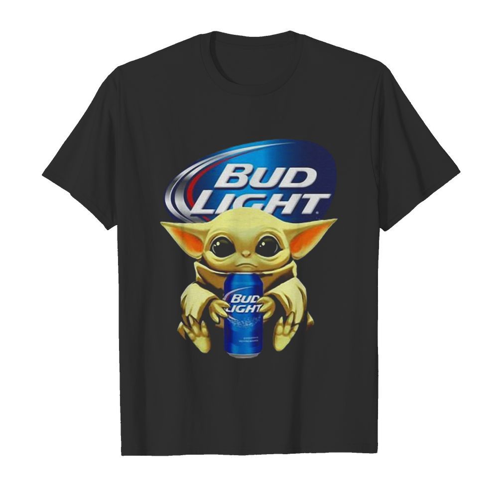 Baby Yoda Hug Bud Light Budweiser Star Wars Mandalorian shirt