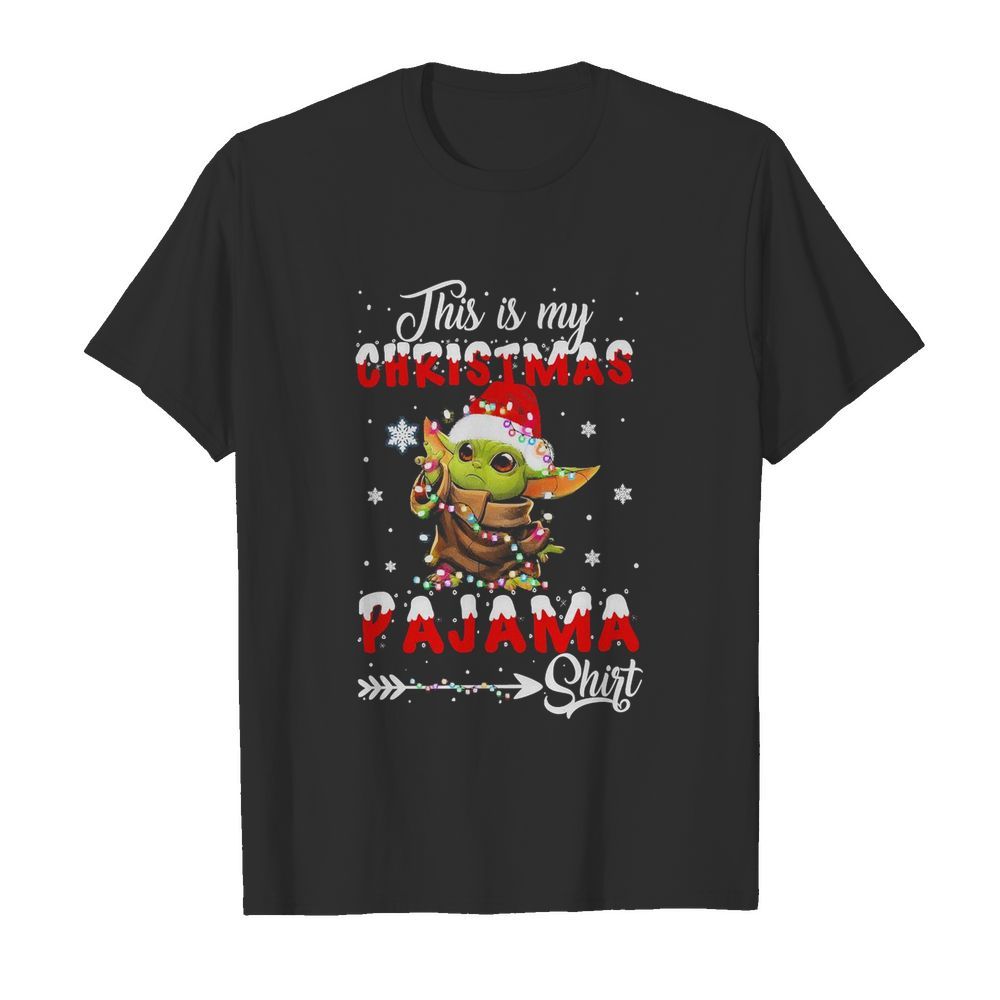 Baby Yoda This Is My Christmas Pajama  Classic Men's T-shirt