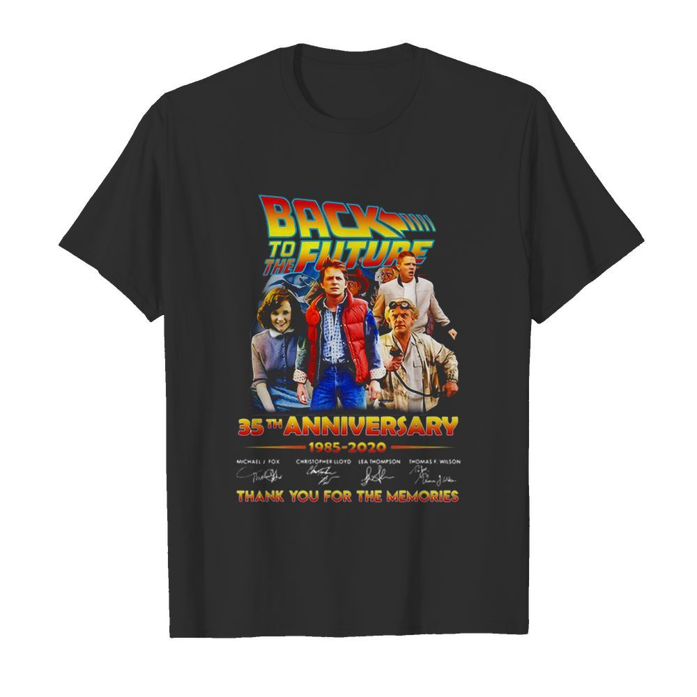 Back To The Future 35th Anniversary 1985 2020 Thank You For The Memories shirt