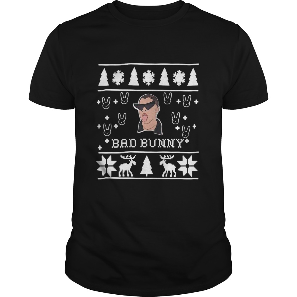 Bad Bunny Ugly Merry Christmas shirt