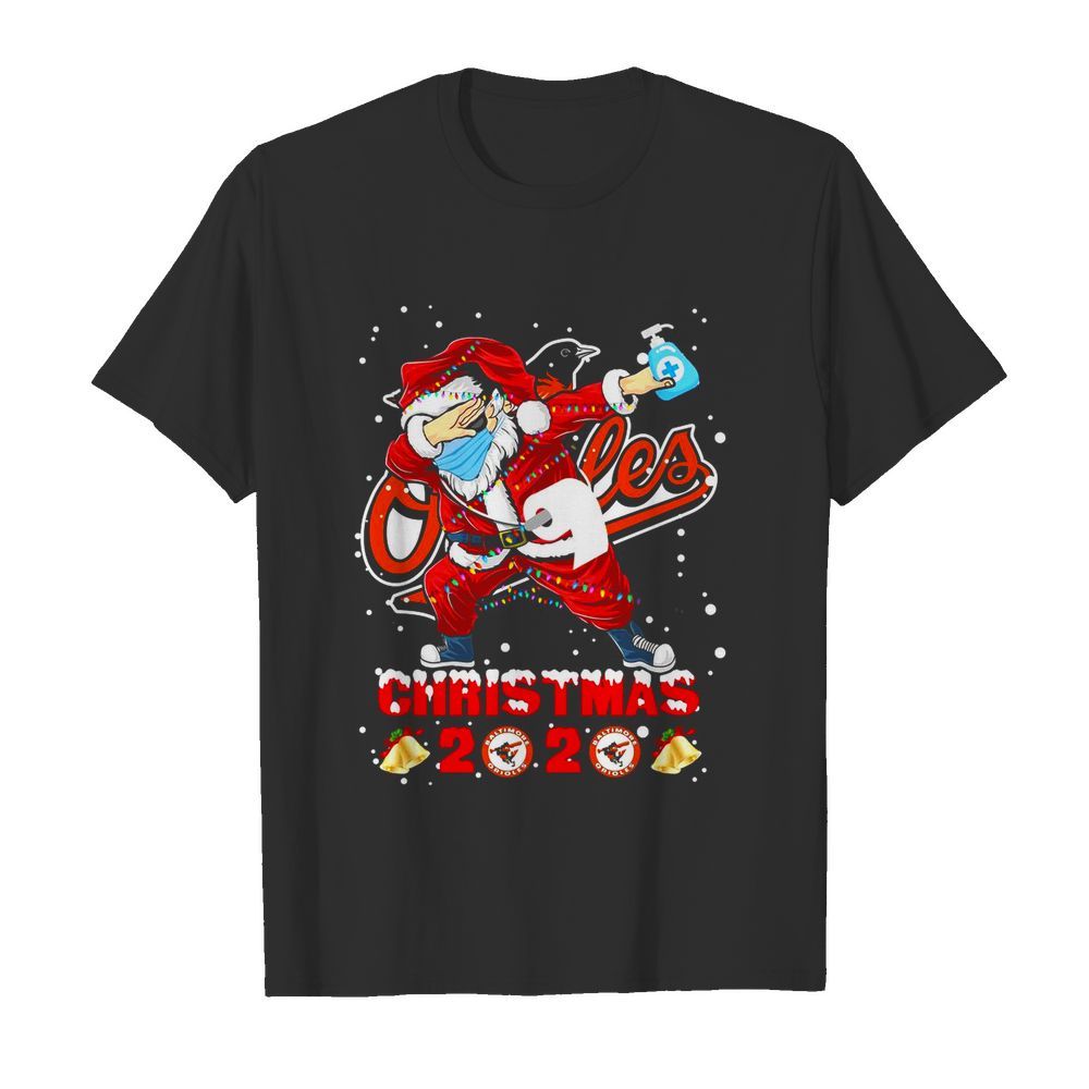 Baltimore Orioles Funny Santa Claus Dabbing Christmas 2020 shirt