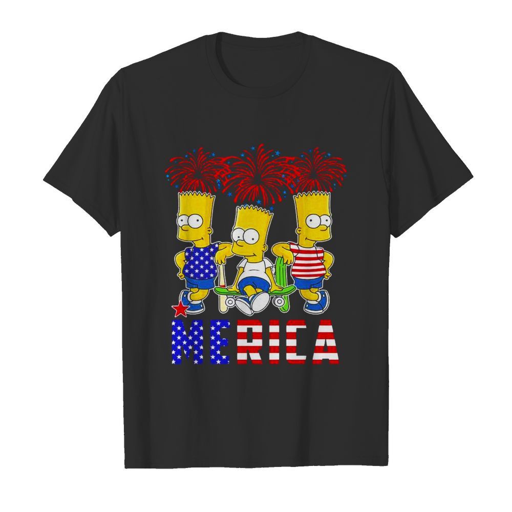 Bart Simpson Happy The 4th Of July America shirt