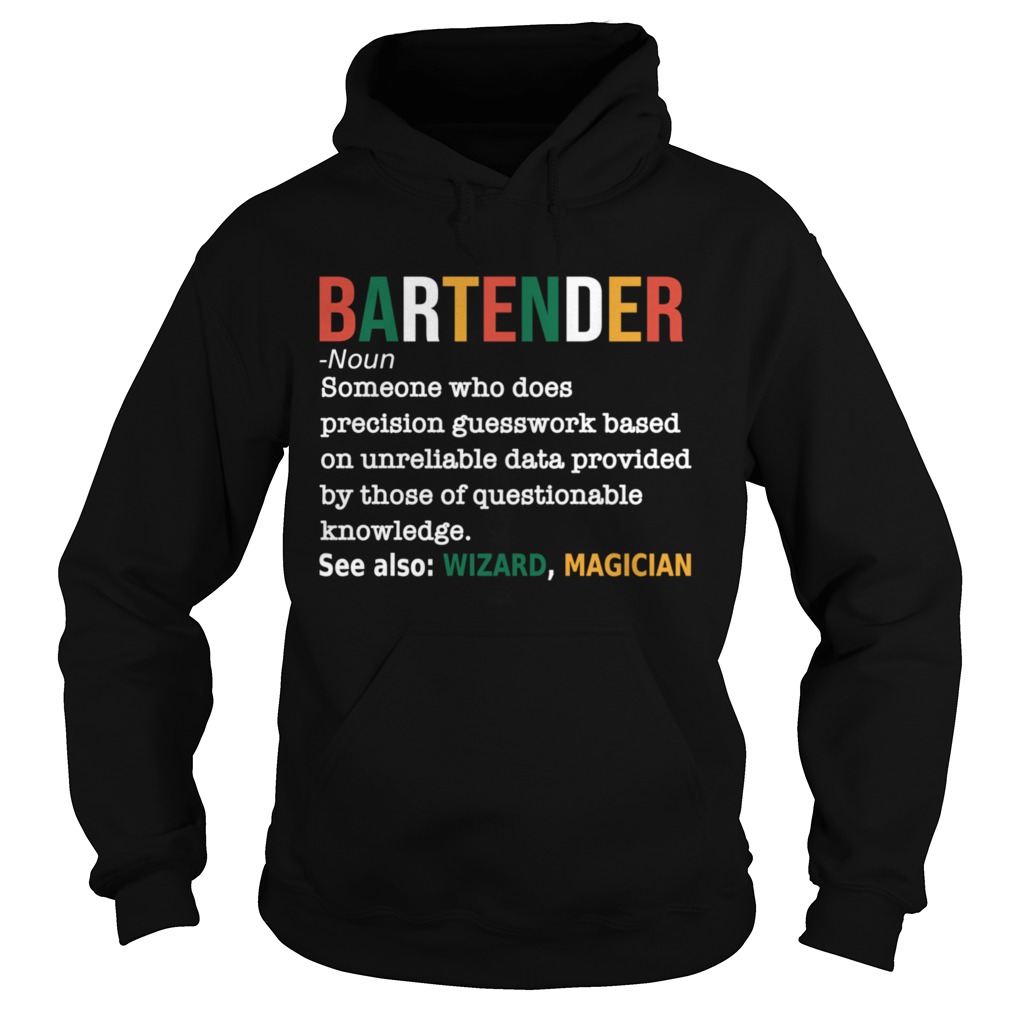 Bartender Definition Bartender Barista  Hoodie