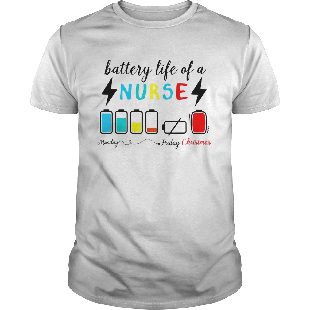 Battery Life Of A Nurse Monday Friday Christmas  Unisex