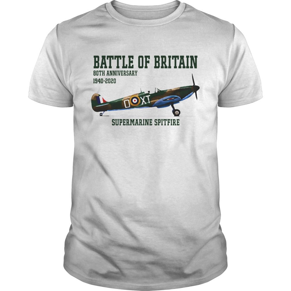 Battle Of Britain 80th Anniversary 1940 2020 Supermarine Spitfire  Unisex