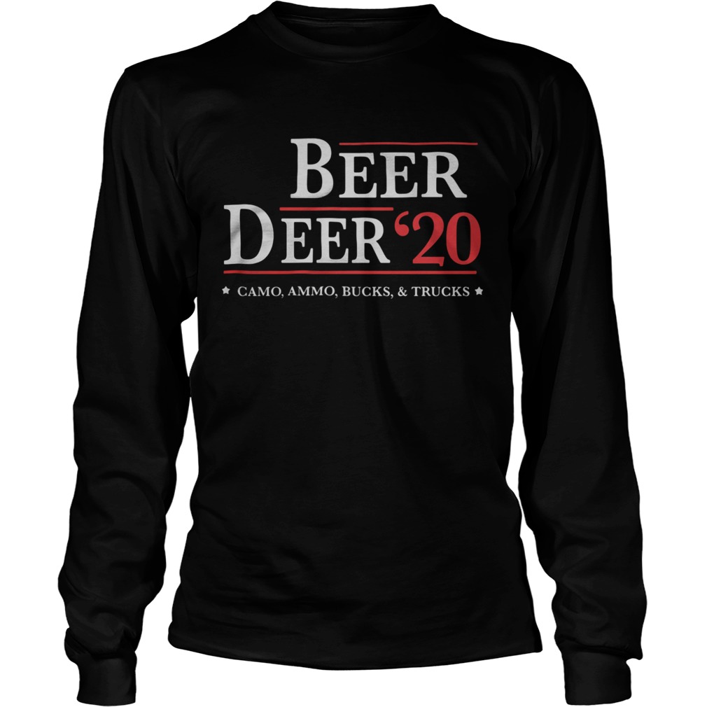 Beer Deer 2020 If Its Brown Its Down Election  Long Sleeve