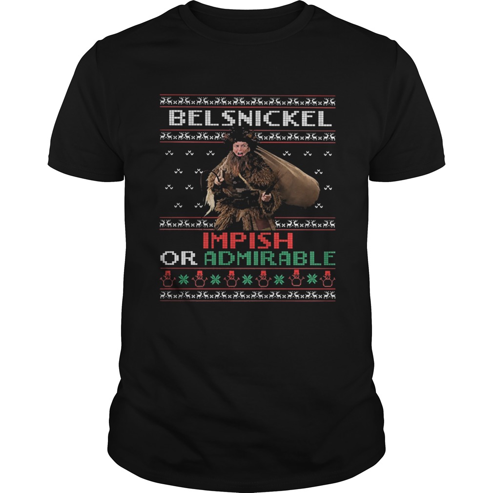 Belsnickel impish or admirable ugly christmas shirt