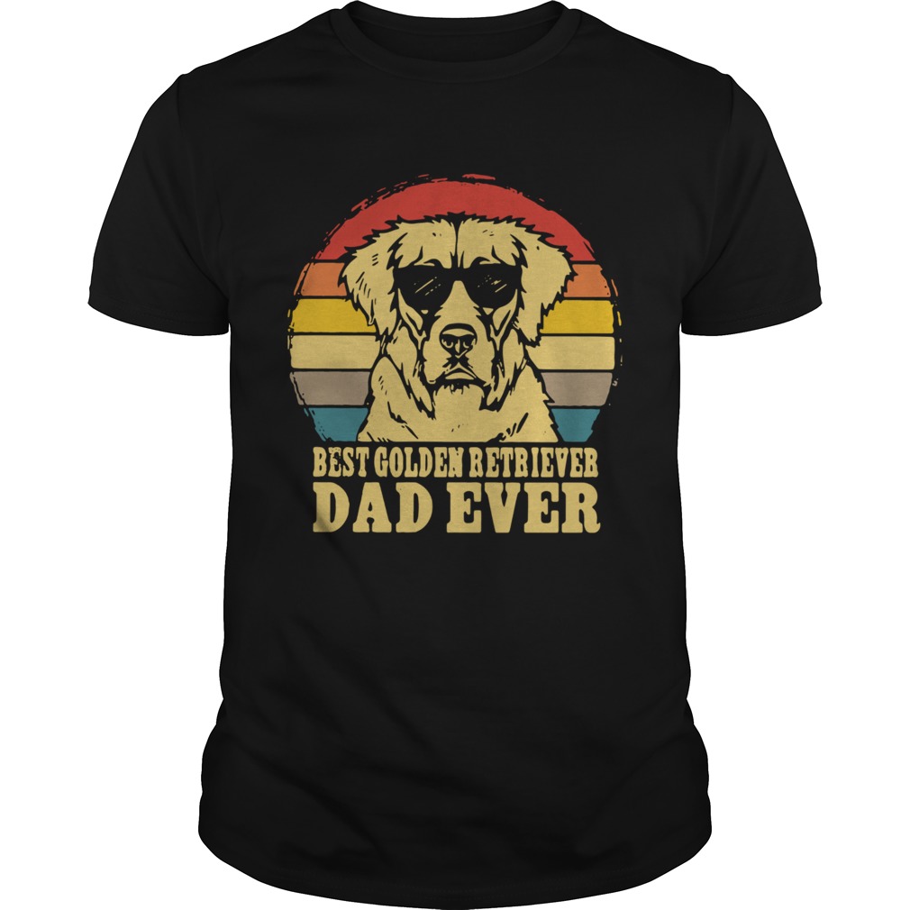 Best Golden Retriever Dad Ever Vintage shirt