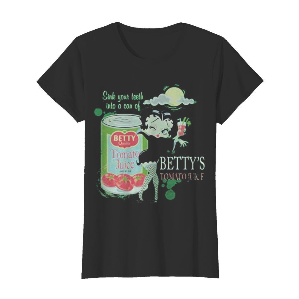 Betty Boop Vampire Betty’s Tomato Juice Youth  Classic Women's T-shirt