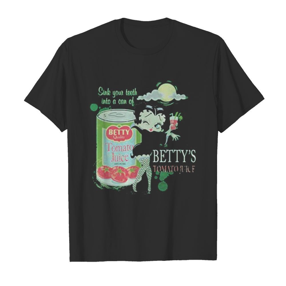 Betty Boop Vampire Betty’s Tomato Juice Youth  Classic Men's T-shirt