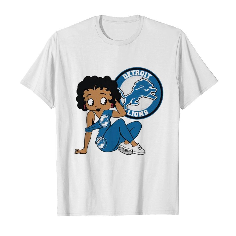 Betty boop detroit lions football shirt