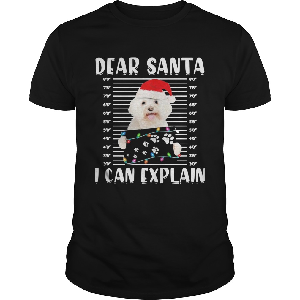 Bichon Dear Santa I Can Explain Christmas Sweater shirt