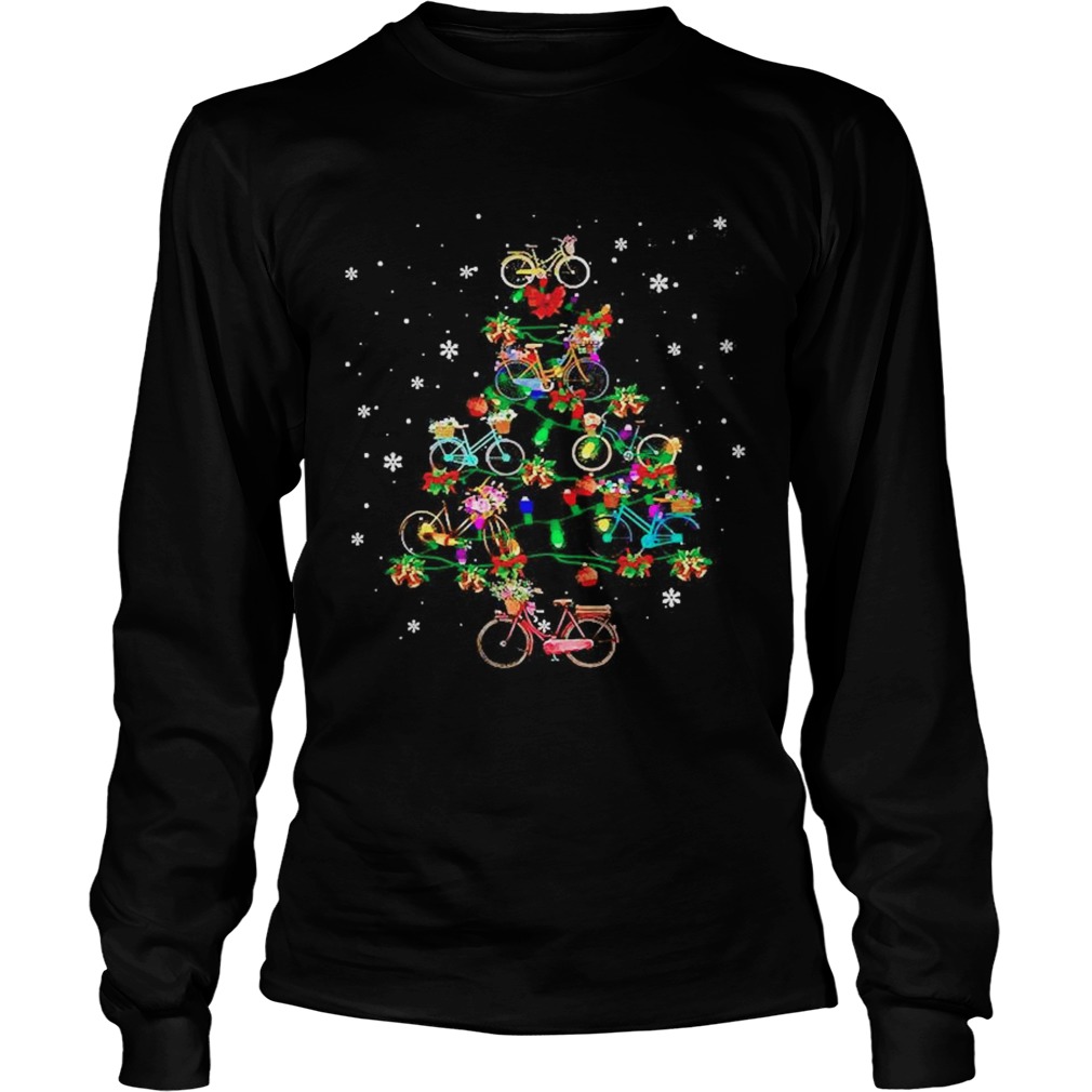 Bicycle light Christmas tree  Long Sleeve