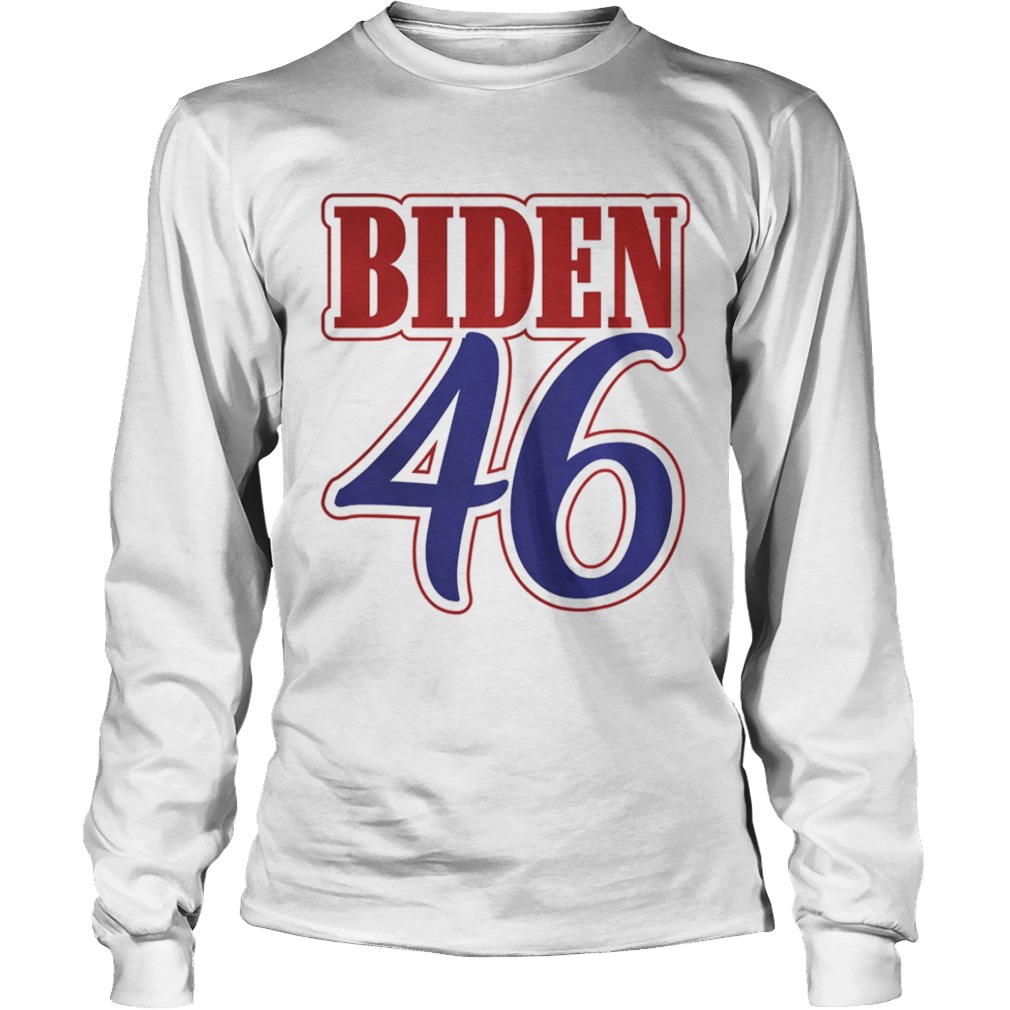 Biden 46 red and blue design  Long Sleeve