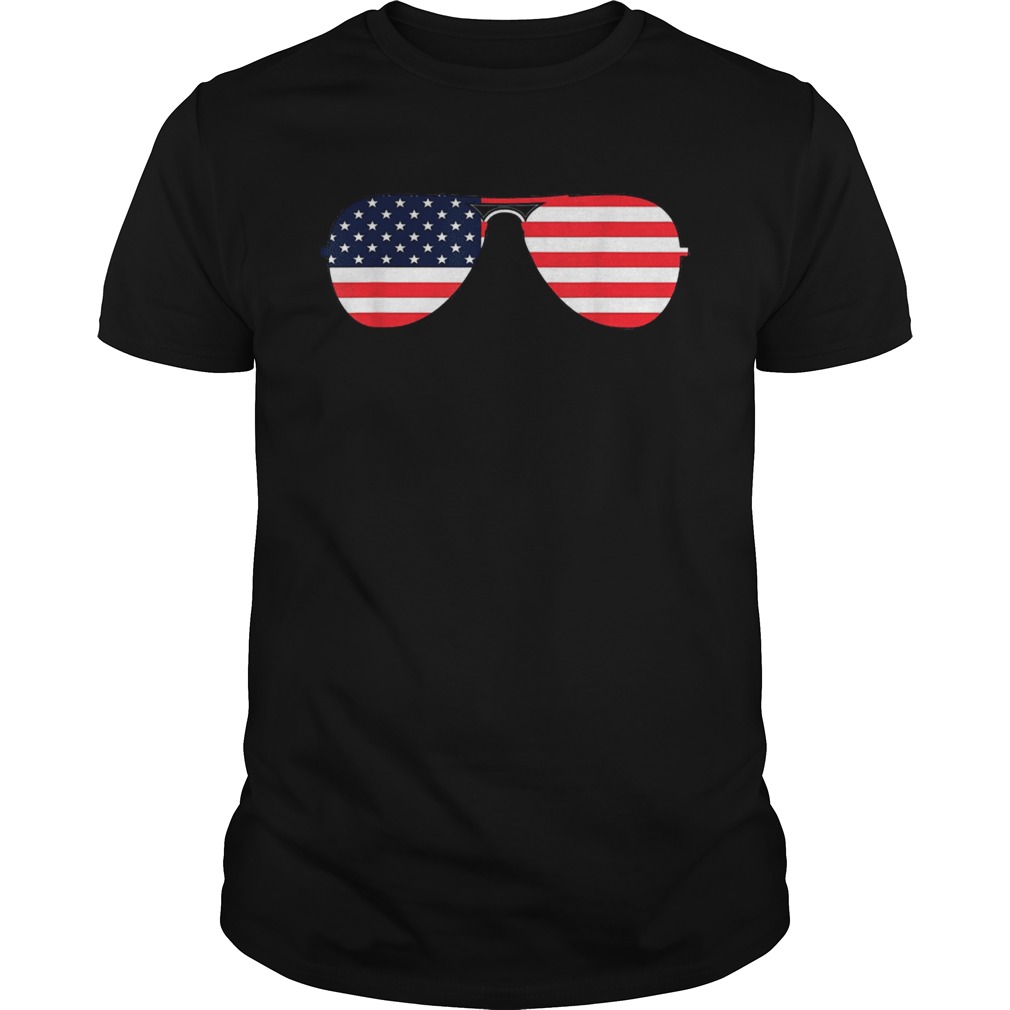 Biden 46th Aviator Sunglasses Patriotic USA Flag shirt