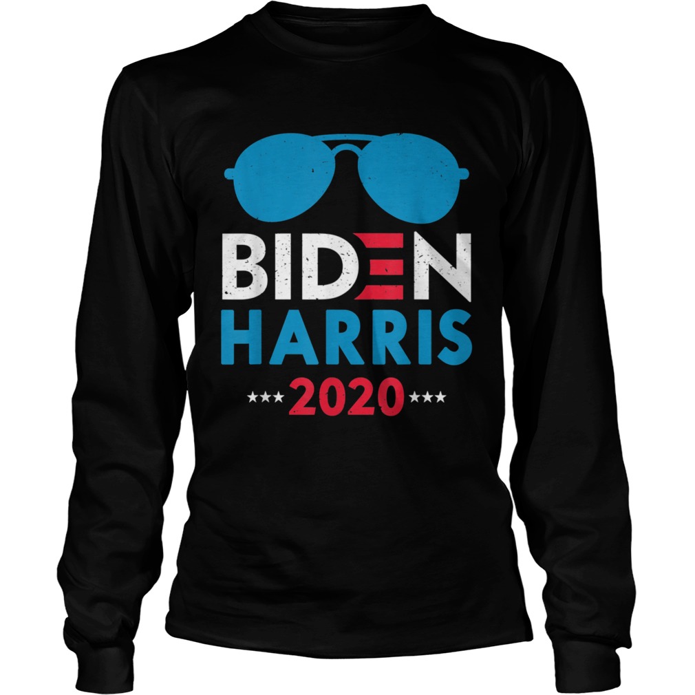 Biden Harris 2020 Distressed Biden Harris Vote Sunglasses  Long Sleeve