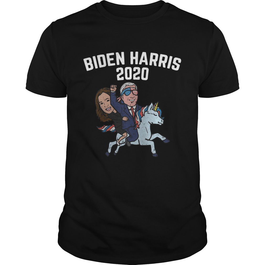 Biden Harris 2020 Unicorn Funny Joe Kamala Politics Democrat Teeshirt