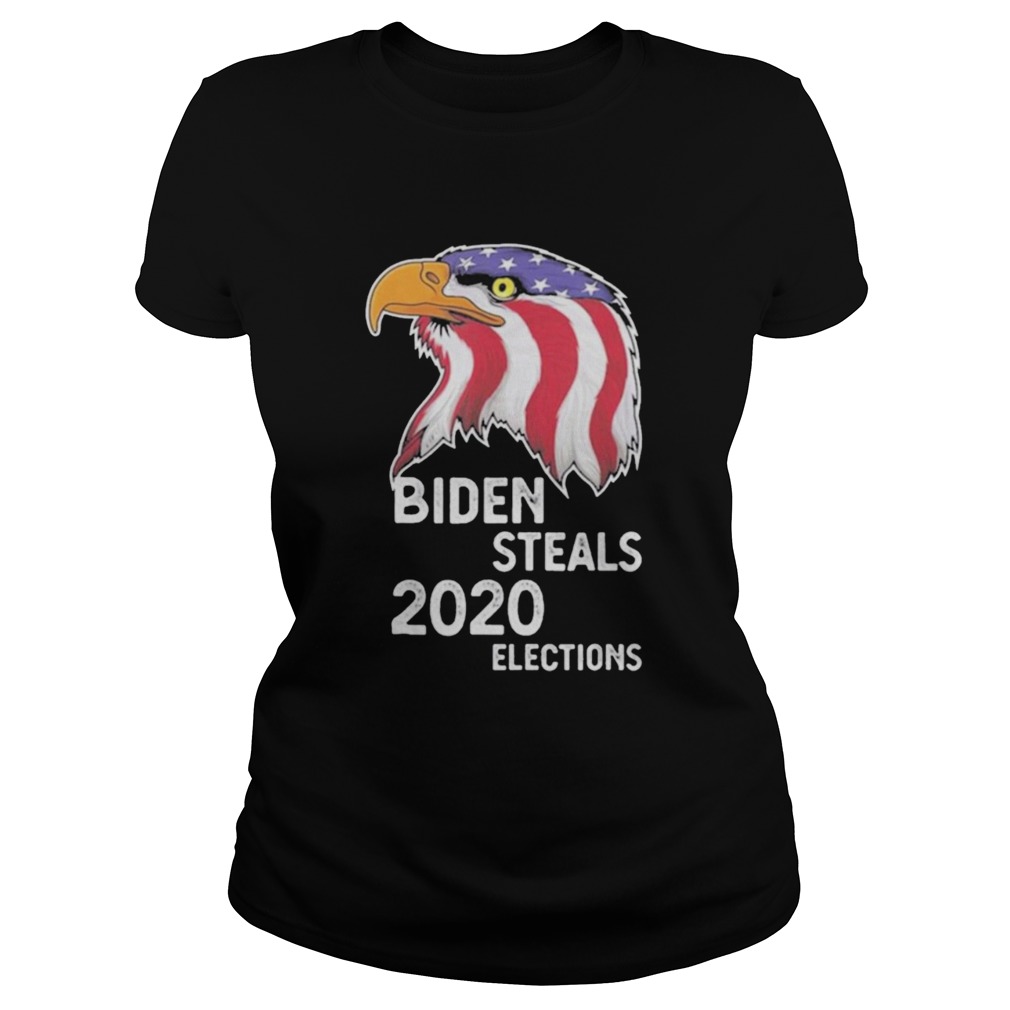 Biden Steals 2020 Elections Vote Republican Political American Flag  Classic Ladies