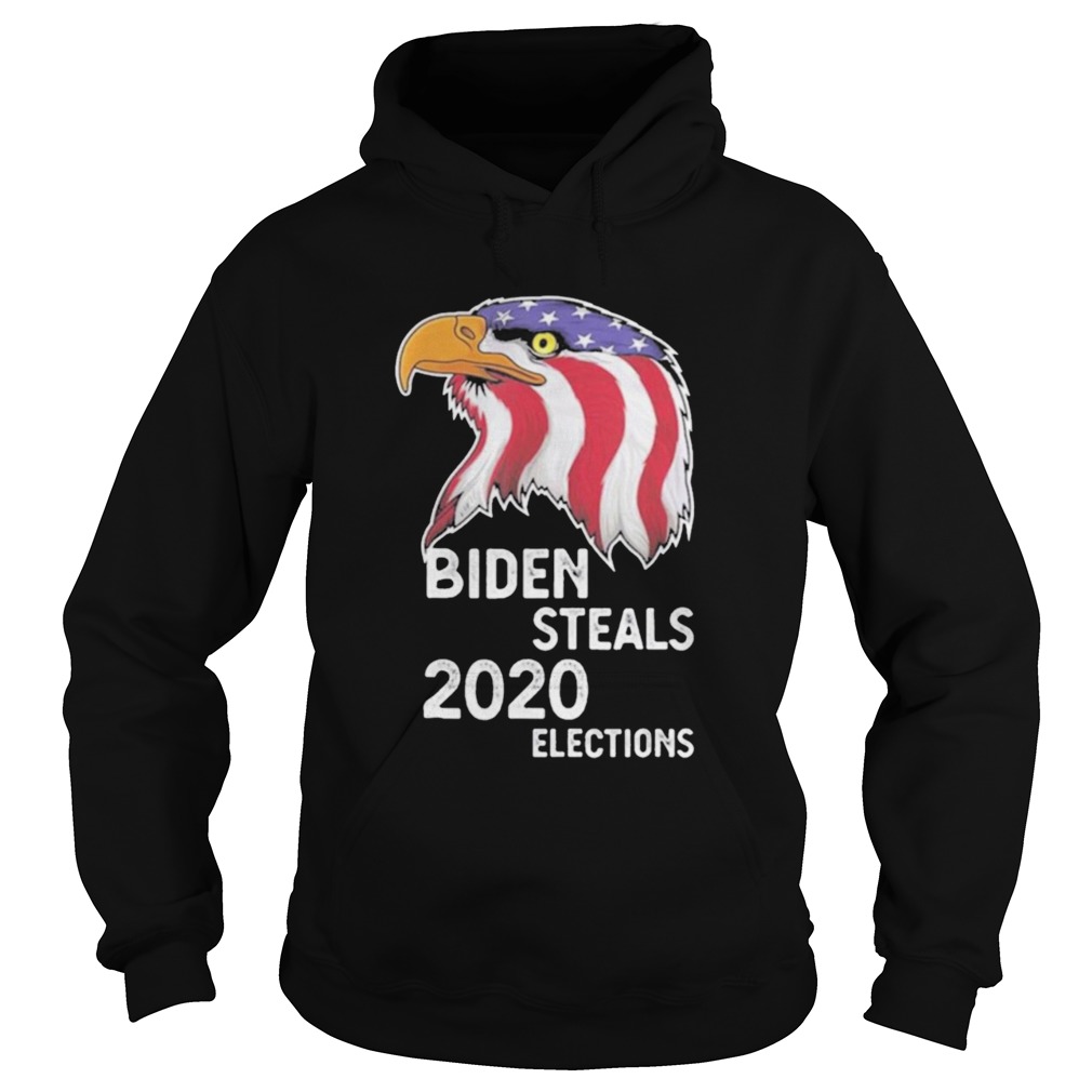 Biden Steals 2020 Elections Vote Republican Political American Flag  Hoodie