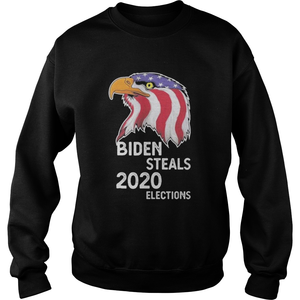 Biden Steals 2020 Elections Vote Republican Political American Flag  Sweatshirt