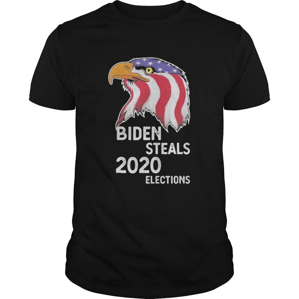 Biden Steals 2020 Elections Vote Republican Political American Flag  Unisex