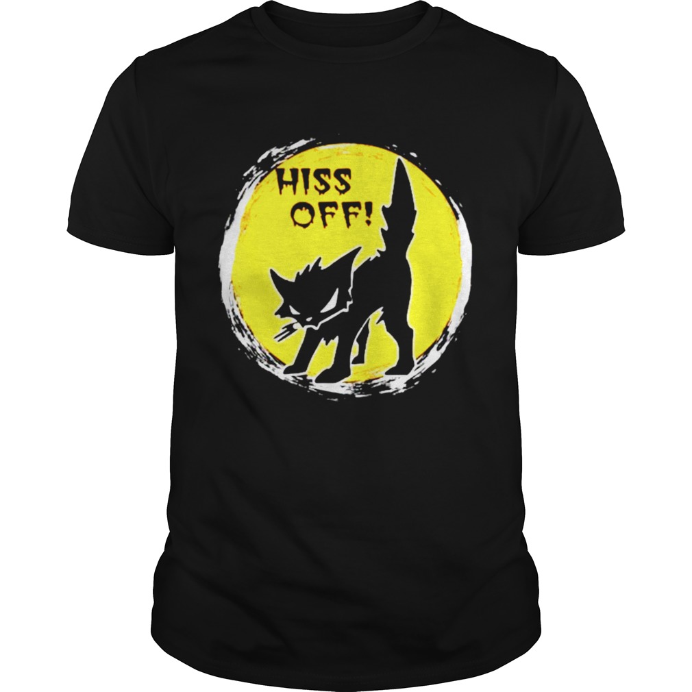 Black Cat Metal Hiss Off shirt