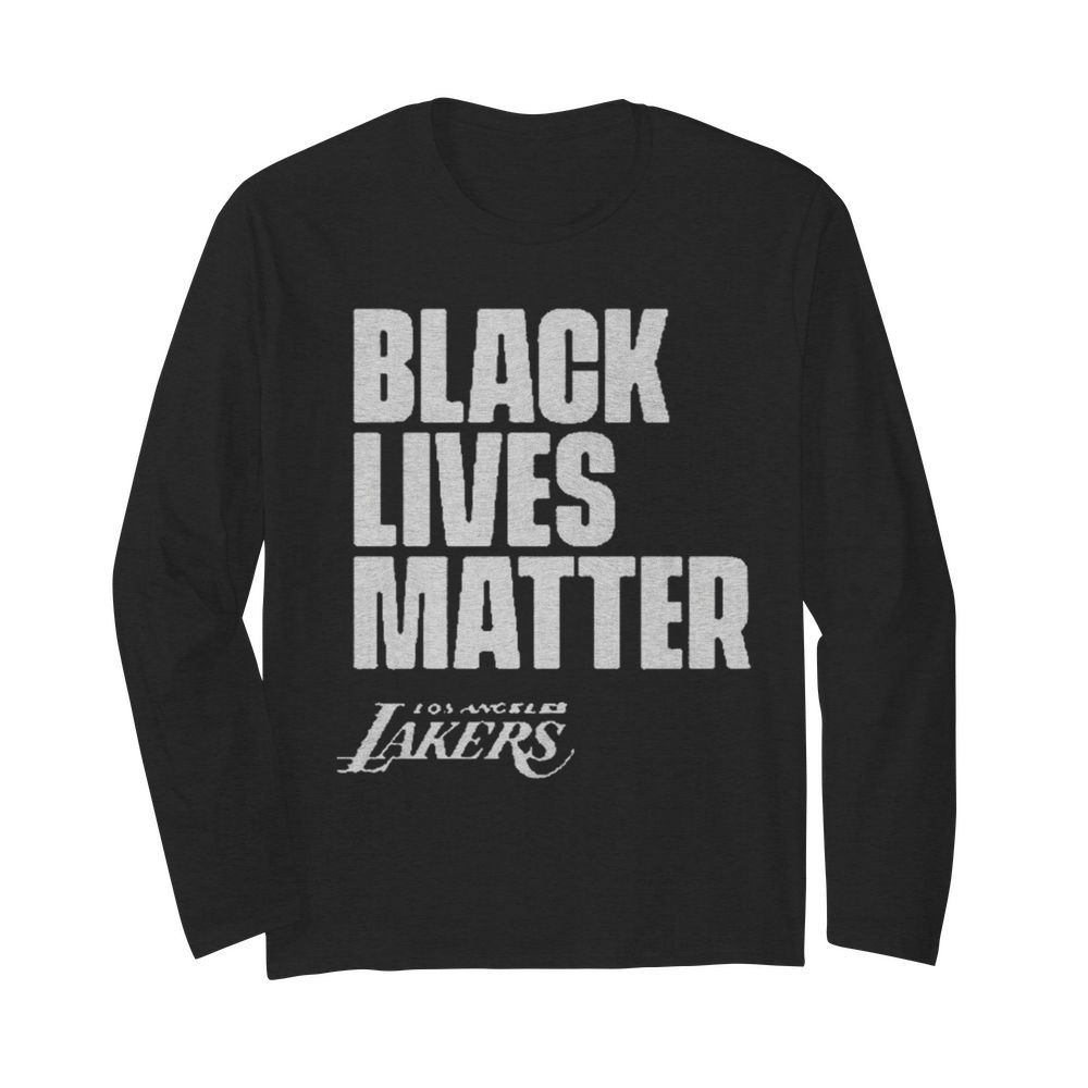 Black Lives Matter Los Angeles Lakers  Long Sleeved T-shirt 