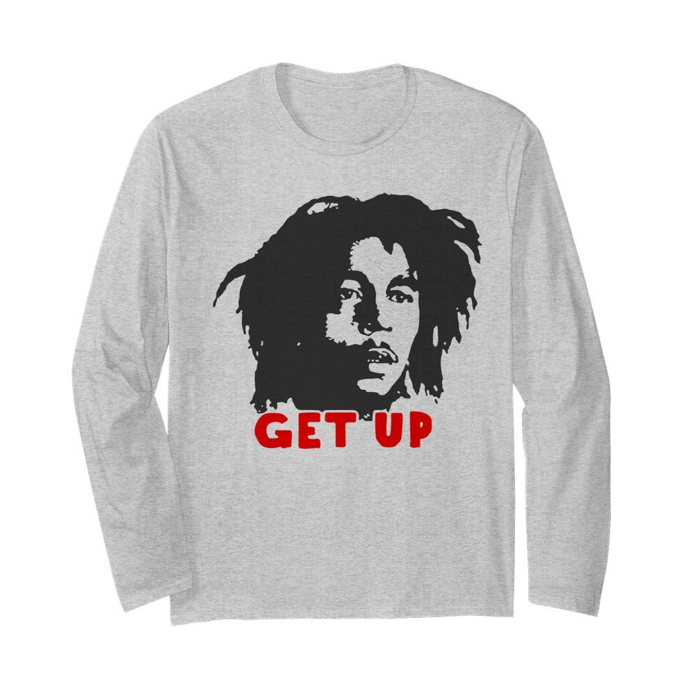 Bob Marley Get Up  Long Sleeved T-shirt 