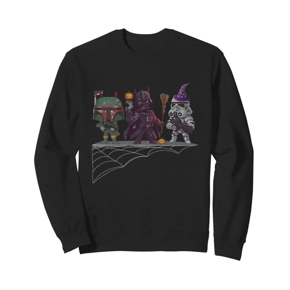 Boba Fett Darth Vader Star Wars Halloween  Unisex Sweatshirt