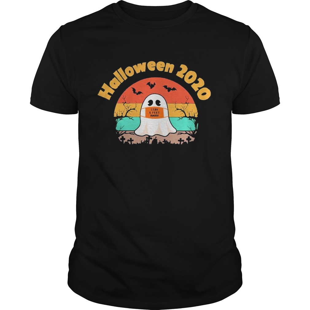 Boo Face Mask Halloween 2020 Stay 6 Feet Away vintage shirt