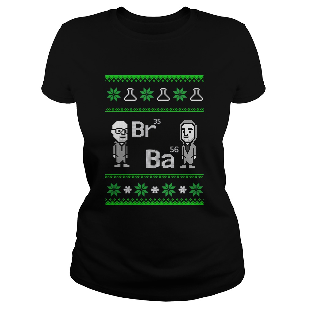 Breaking Bad Br35 Ba56 Ugly Christmas  Classic Ladies