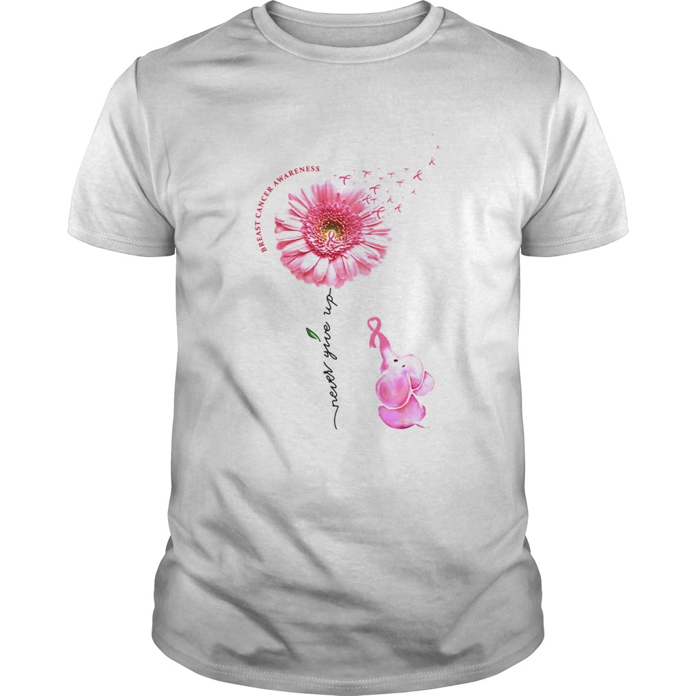 Breast Cancer Awareness Never Give Up  Unisex