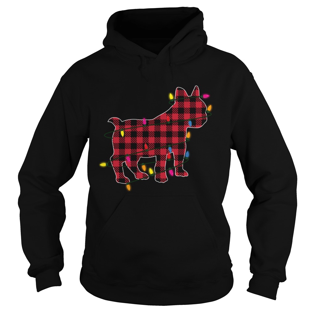 Buffalo French Bulldog Merry Christmas Pajamas  Hoodie