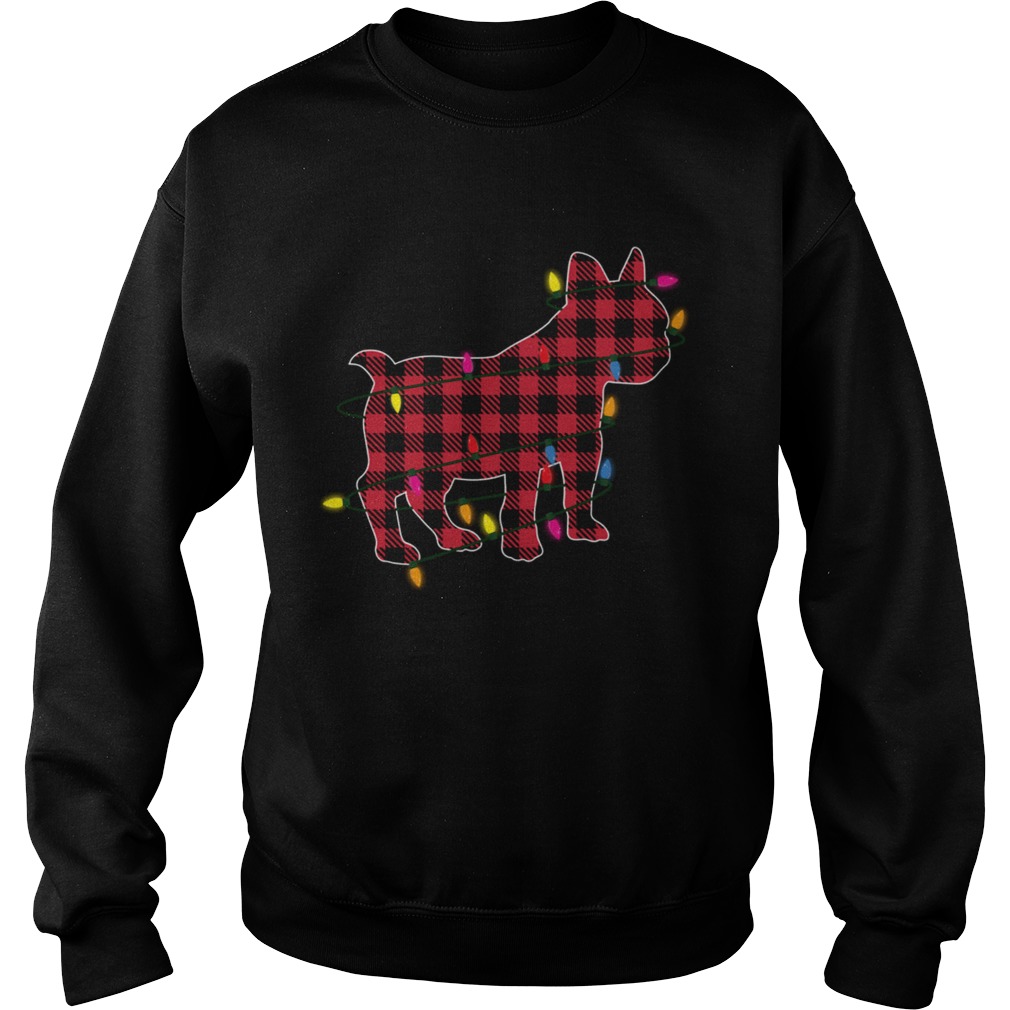 Buffalo French Bulldog Merry Christmas Pajamas  Sweatshirt